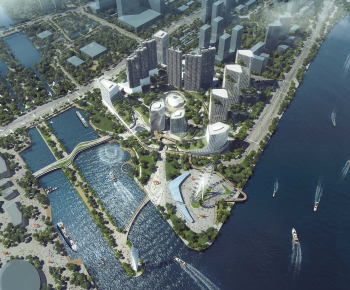 Modern Architectural Bird's-eye View Planning-ID:617494115