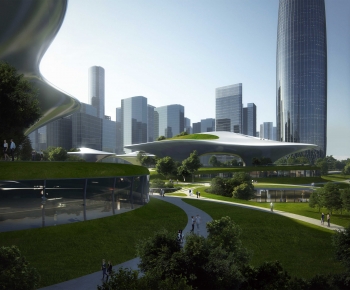 Modern Architecture Of Artistic Style-ID:600117923