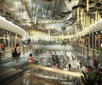 Modern Shopping Mall-ID:670718915