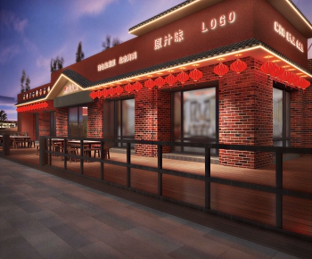 New Chinese Style Facade Element-ID:391572954