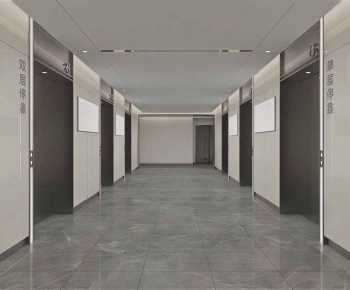 Modern Office Elevator Hall-ID:392956021