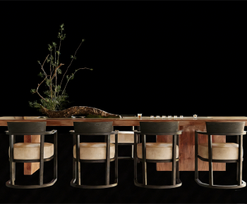 New Chinese Style Dining Table And Chairs-ID:277254102