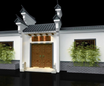 New Chinese Style Facade Element-ID:300257927