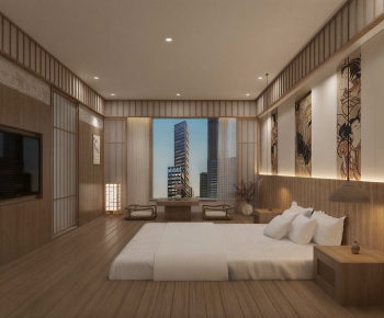 Japanese Style Bedroom-ID:911494022