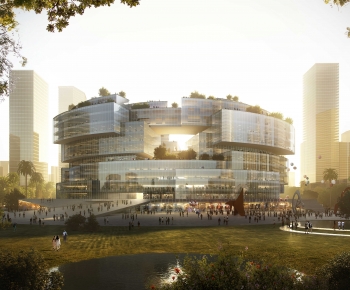 Modern Architecture Of Artistic Style-ID:185681102