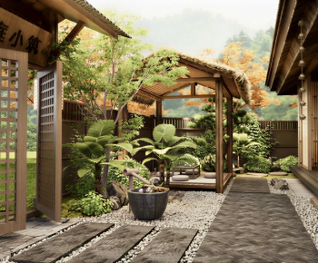 Japanese Style Courtyard/landscape-ID:462934979