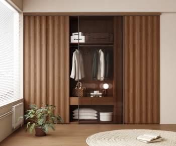 Modern Clothes Storage Area-ID:546433932