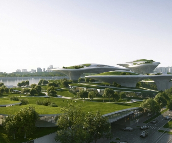 Modern Architecture Of Artistic Style-ID:652884011