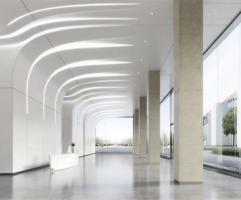 Modern Office Reception Desk-ID:292453052