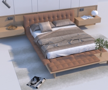 Modern Double Bed-ID:260947945