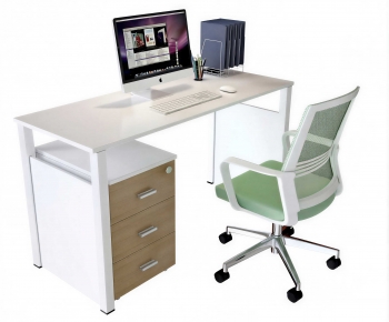 Modern Office Desk And Chair-ID:108210097