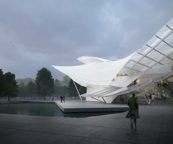 Modern Architecture Of Artistic Style-ID:739183908