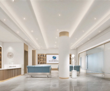 Modern Hospital Hall-ID:551903017