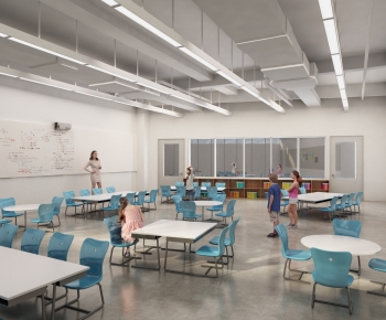 Modern School Classrooms-ID:748720887