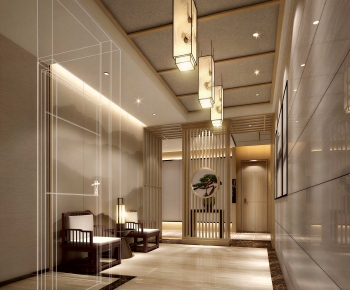 New Chinese Style Office Aisle-ID:266643059