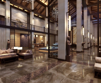 New Chinese Style Lobby Hall-ID:589318046