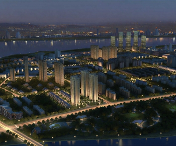 Modern Architectural Bird's-eye View Planning-ID:303844939
