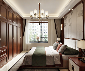 New Chinese Style Bedroom-ID:100460173