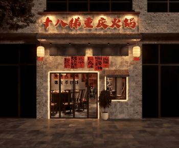 New Chinese Style Facade Element-ID:317747125