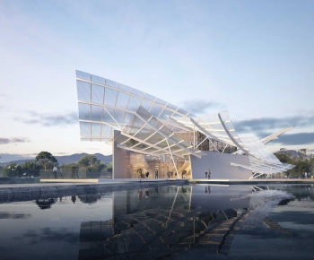 Modern Architecture Of Artistic Style-ID:445029779