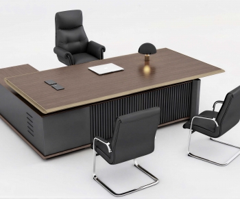 Modern Office Desk And Chair-ID:346741917