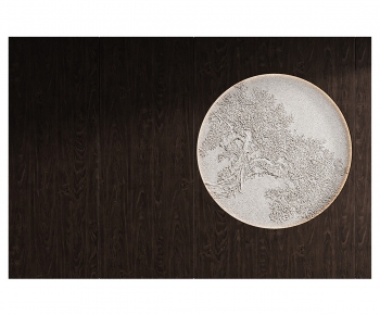 New Chinese Style TV Wall-ID:767898088
