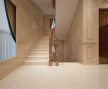 Simple European Style Stairwell-ID:575150977