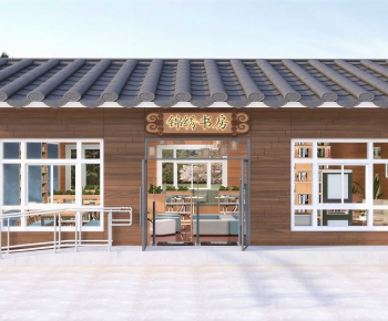 New Chinese Style Appearance Of Commercial Building-ID:565578948