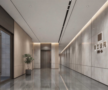 Modern Corridor/elevator Hall-ID:293869025