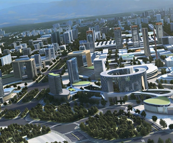Modern Architectural Bird's-eye View Planning-ID:784885886