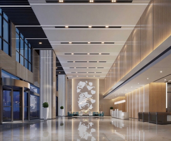Modern Office Reception Desk-ID:310703046