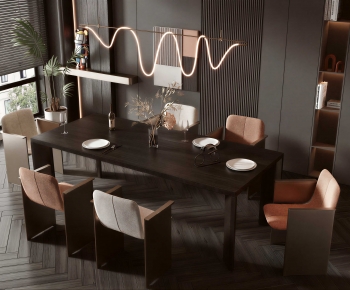Modern Dining Table And Chairs-ID:824054003