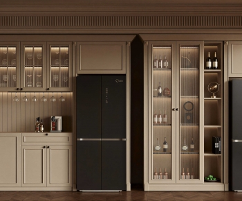 American Style Wine Cabinet-ID:235491049