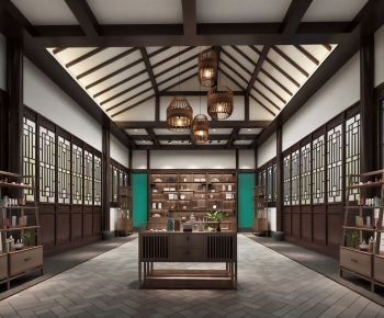 New Chinese Style Exhibition Hall-ID:509100033
