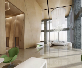 Modern Office Reception Desk-ID:595525985