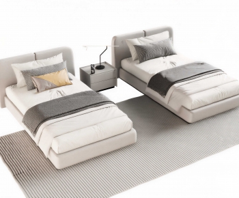 Modern Single Bed-ID:456851964