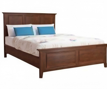 New Chinese Style Double Bed-ID:879646063