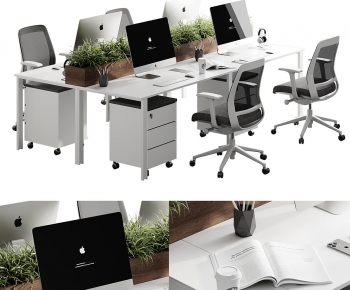 Modern Office Desk And Chair-ID:412235022