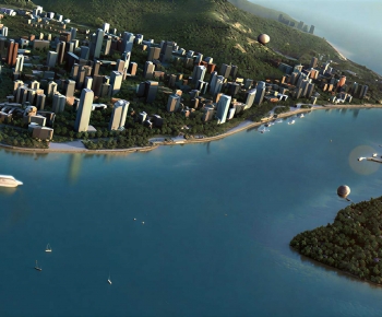 Modern Architectural Bird's-eye View Planning-ID:265053996