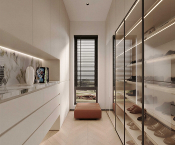 Modern Clothes Storage Area-ID:463192946