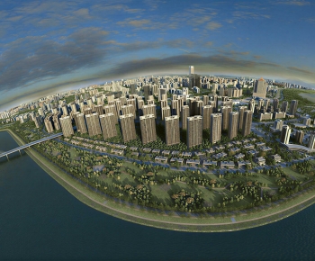 Modern Architectural Bird's-eye View Planning-ID:414048917