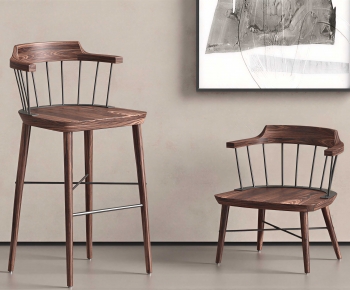 Wabi-sabi Style Bar Chair-ID:793498049