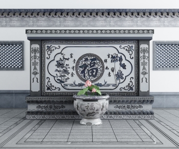 Chinese Style Landscape Wall-ID:622781995