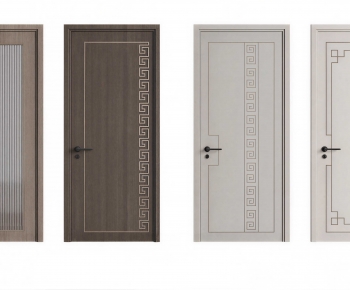 New Chinese Style Single Door-ID:214822054