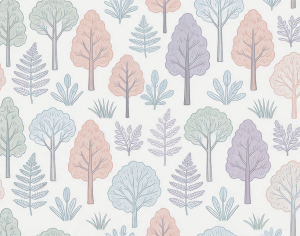 ModernAnimal And Plant Pattern Wallpaper