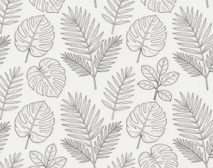 ModernAnimal And Plant Pattern Wallpaper
