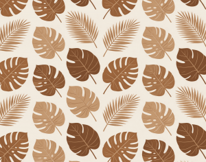 ModernAnimal And Plant Pattern Wallpaper