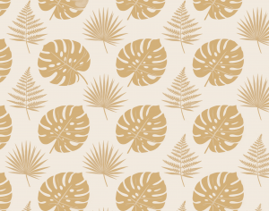 ModernAnimal And Plant Pattern Wallpaper