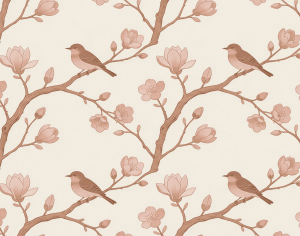 ModernAnimal And Plant Pattern Wallpaper