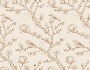 ModernAnimal And Plant Pattern Wallpaper